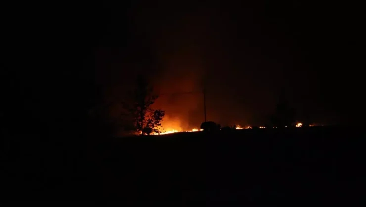 Yozgat’ta çıkan anız yangını ormana sıçramadan söndürüldü